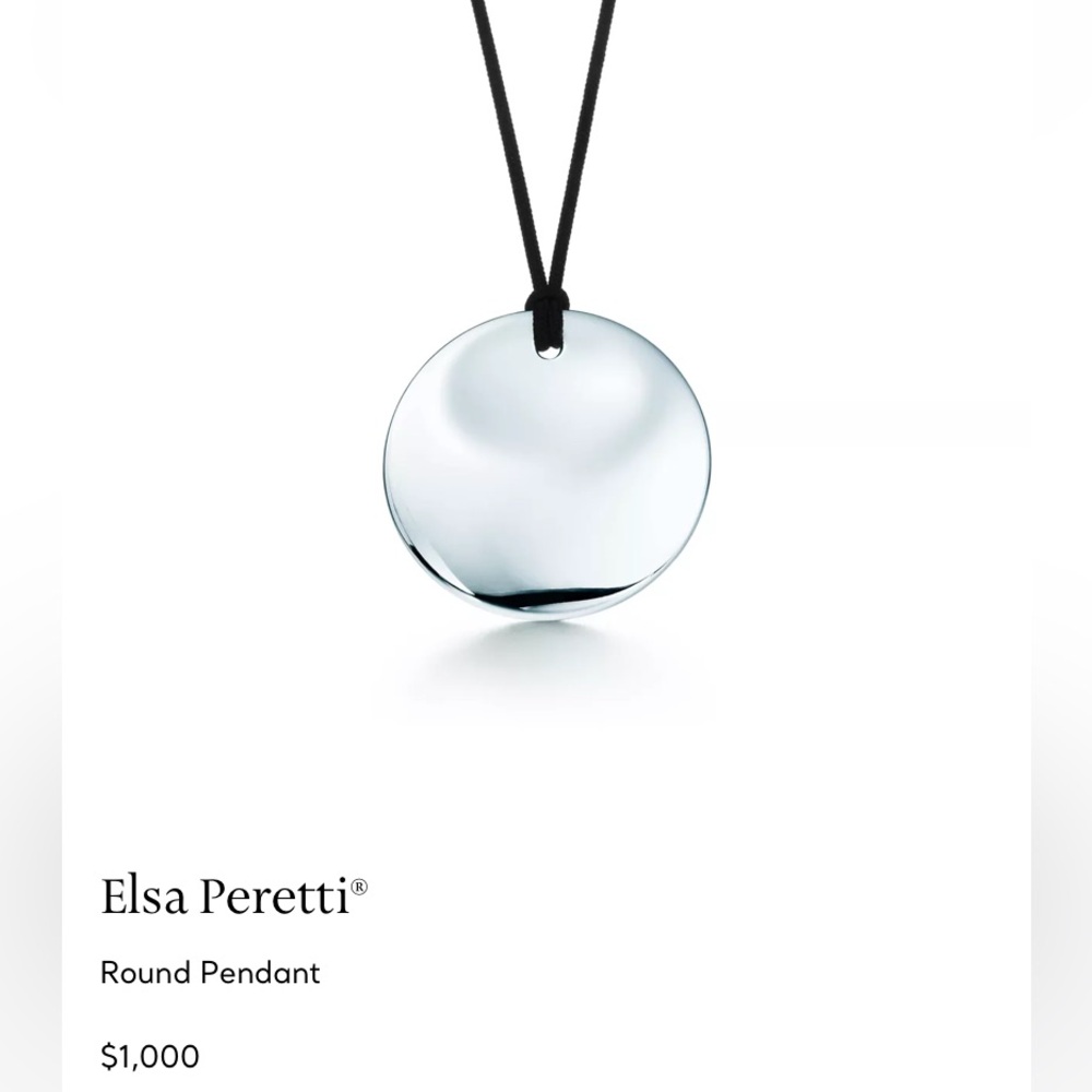 Tiffany & Co. Silver Round Pendant Necklace